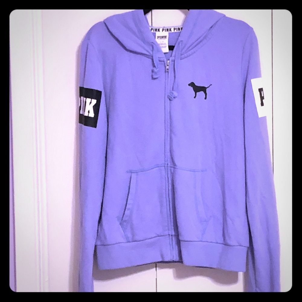 hooded zip up jacket by pink/Victoria’s secrets